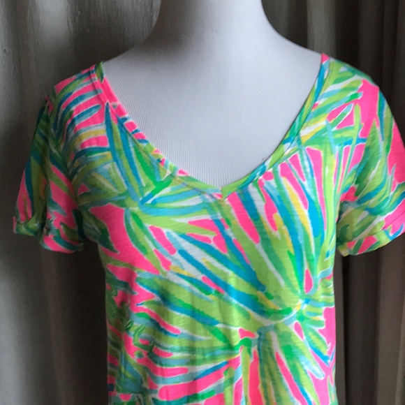 Lilly Pulitzer T Shirt Dress Excellent Condition - Picture 2 of 5